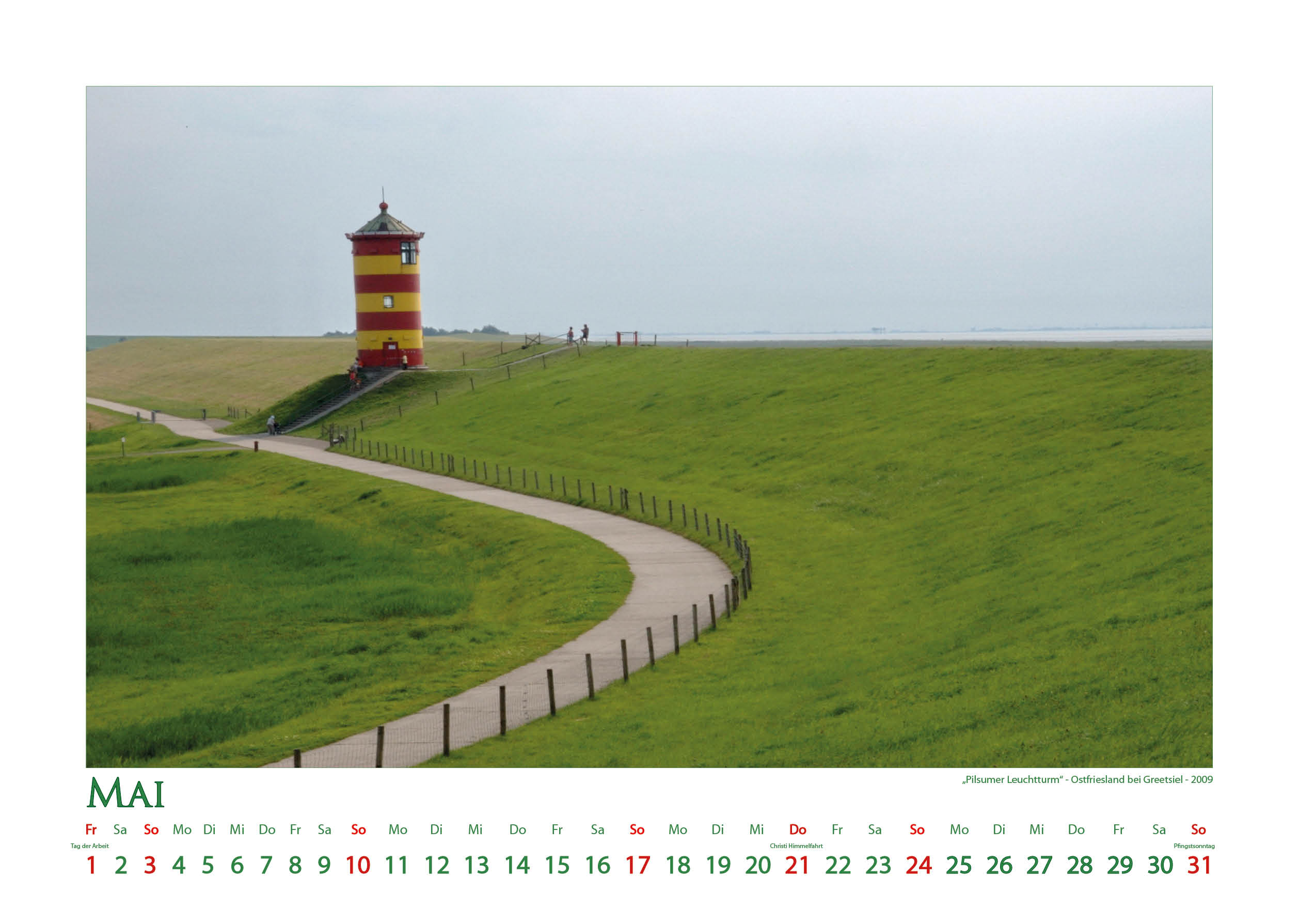 Pilsumer Leuchtturm - Leuchttürme - Kalender 2020 © Katharina Hansen-Gluschitz