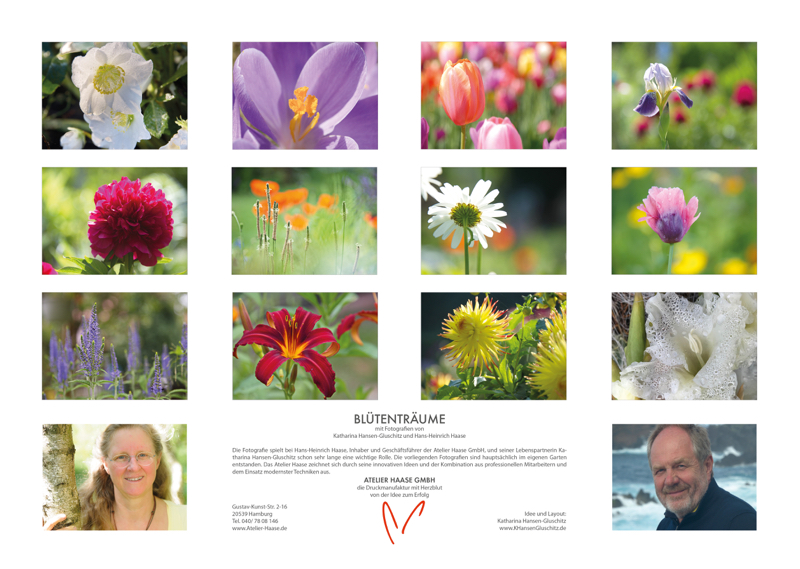 Blütenträume 2021 - Kalender Übersicht © Katharina Hansen-Gluschitz